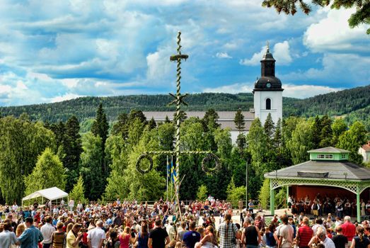 Midsummer's Eve in Järvsö Sweden