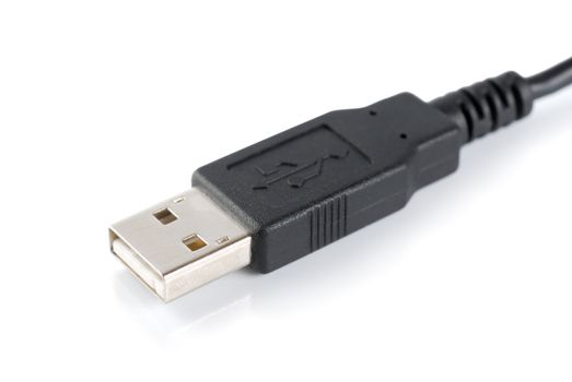 USB cable isolated on a white background 
