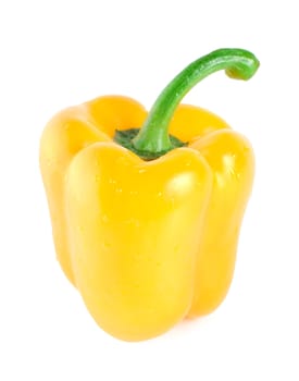 Yellow pepper isolated on a white background