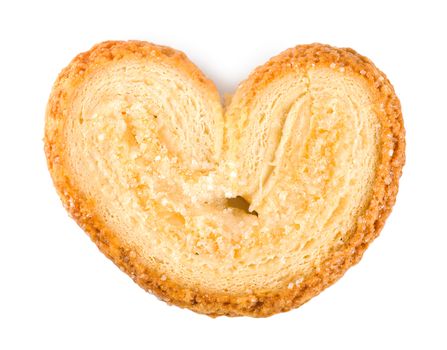Cookies heart isolated on a white background