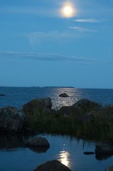 Moonlight over the archipelago