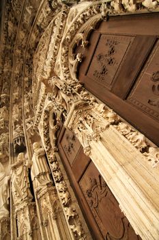 Door of the Cathedral of Regensburg, Germany.