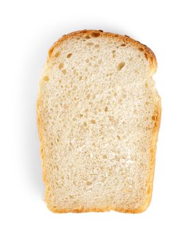 White bread isolated on a white background