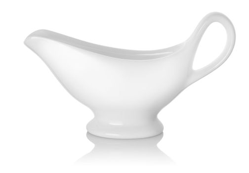 Gravy boat isolated on a white background