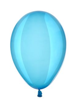 Blue balloon isolated on a white background