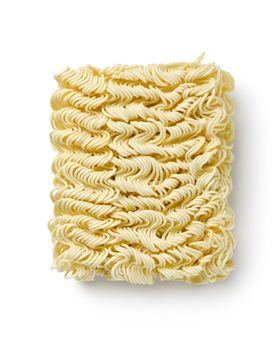 Noodles of fast preparation isolated on a white background