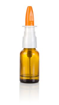Nasal spray isolated on a white background