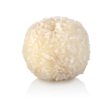 Coconut cookies isolated on a white background