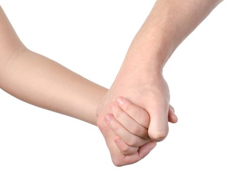 Handshake isolated on a white background