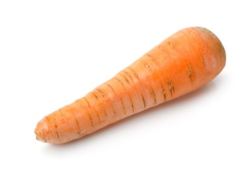 Fresh carrot isolated on a white background