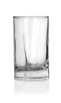 Glass from under vodka isolated on a white background. Clipping Path