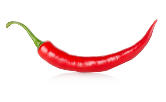 Hot chili pepper isolated on a white background