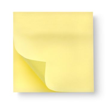 Notepad with shadow isolated on a white background