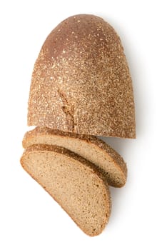 Rye braed isolated on a white background