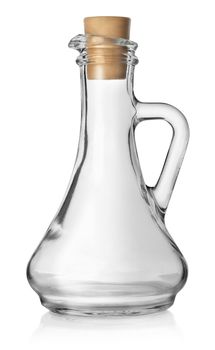 Bottle for oil isolated on a white background