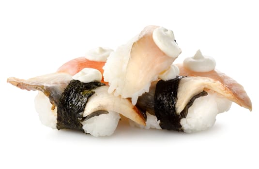 Sushi fish isolated on a white background