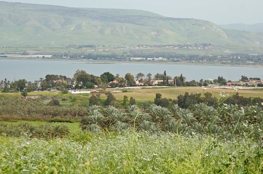 View of the sea of Galilee (Kineret lake) , Israel