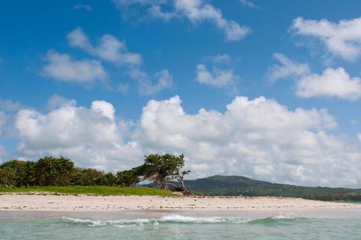 deserted sandy beach at Vieux Fort, Saint Lucia