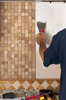 Tiling backsplash