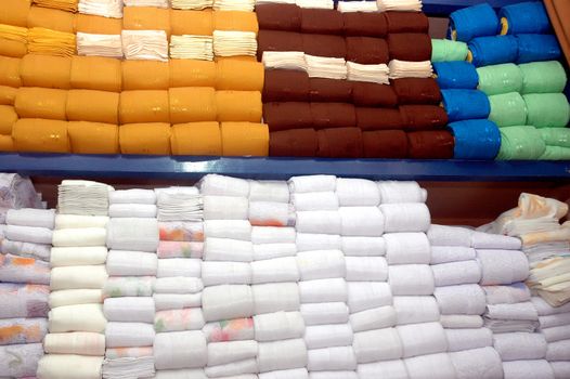 pile curtain on the folds of fabric drapery seamstress shelf