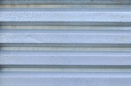 Close up corrugated metal roofing