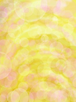 Abstract background of circles in different shades of yellow