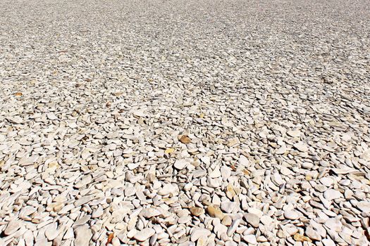 gravel embankments for roads or pedestrian walkways