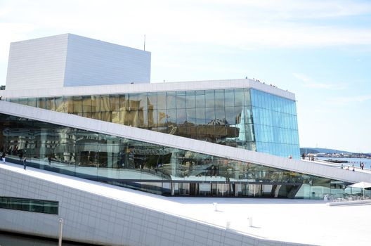 The Opera House in Oslo, Norway on July 21, 2012