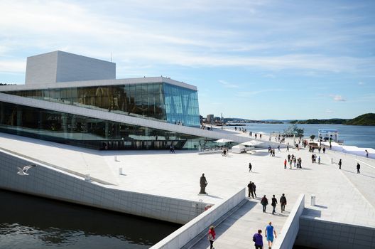 The Opera House in Oslo, Norway on July 21, 2012
