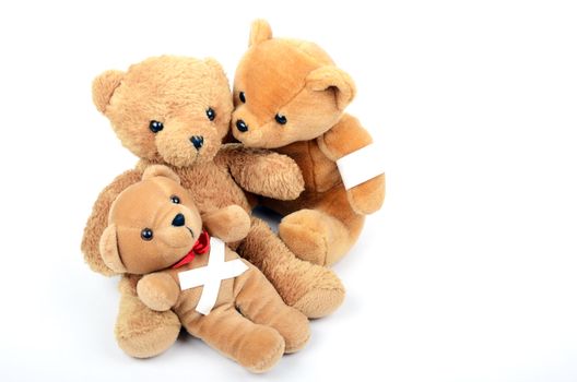 Teddy bears with patch