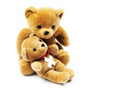 Teddy bears with patch