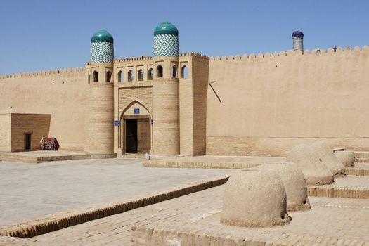 Ancient citadel of Khiva, Silk Road, Uzbekistan,  Central Asia