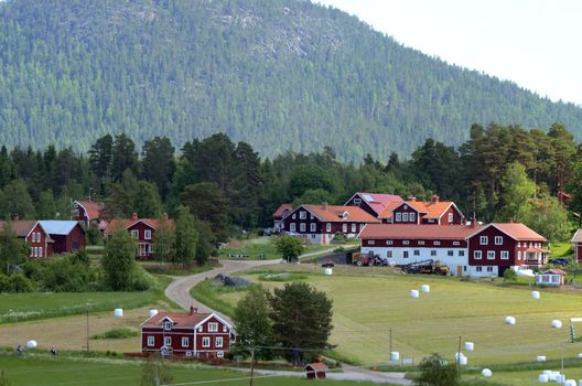 Old farmhouses of Hälsingland in Sweden Järvsö