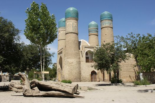 Madrassa Chor Minor, Bukhara, silk road, Uzbekistan, Asia