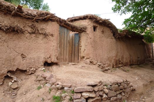 Typical clay hovel, Hissar Mountains, Uzbekistan, Central Asia