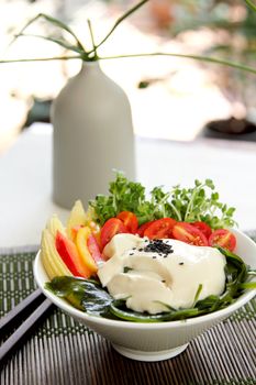 Fresh tofu salad [ Healthy salad ]