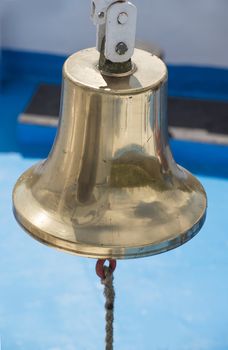 Bronze ship bell taken clouse up