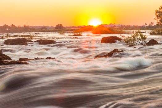 Whitewater rapids at Victoria Falls, Livingstone, Zambia