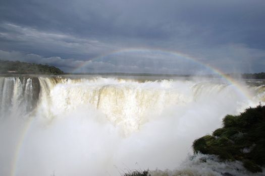 Waterfalls of Iguazu, one of the biggest in the world, Argentina, South America