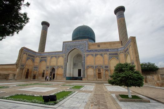 Gur-e Amir, tomb of the famous king Timur Amir, Samarkand, silk road, Uzbekistan, Central Asia