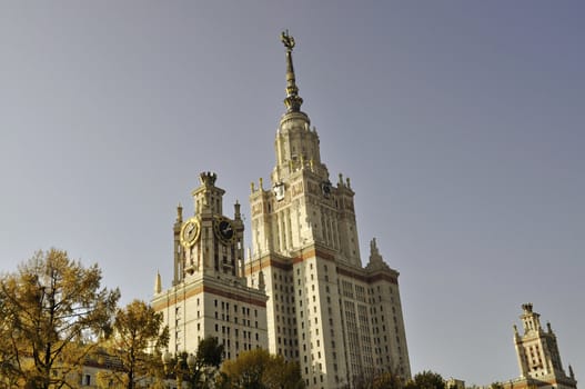 The main building of Lomonosov Moscow State University