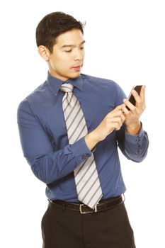 Young man using a mobile phone