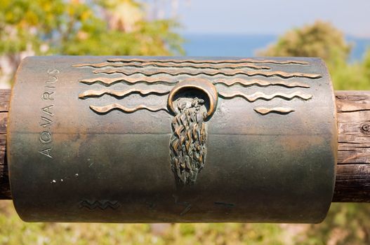 Detail of the bridge desires. The old city of Jaffa. Israel.
On the bridge relies desires to find your zodiac sign, put his hand on him, and looking to the distant sea horizon, make a wish.