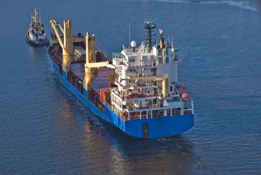 when it comes so large ships as bbc europe in ringdalsfjord they must have towing assistance to get out to the open sea and then comes little tug herbert of benefit