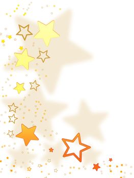 christmas background for your designs in white with golden stars 