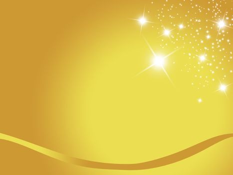 christmas background for your designs in gold with stars
