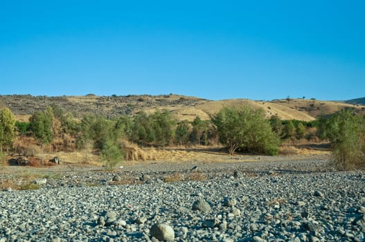 Sea of Galilee .Landscape Of North Galilee In Early winter, Israel.