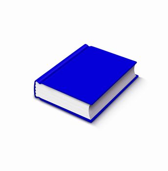 blue book over white