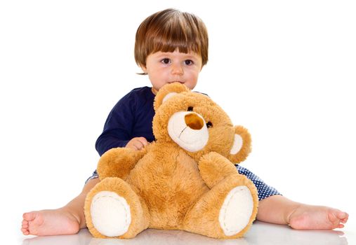 Baby with teddy bear