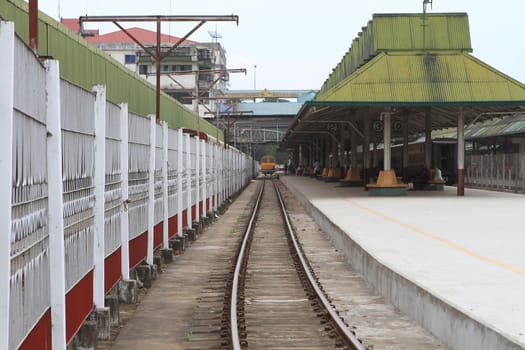 Train in Yangon, Burma - Myanma